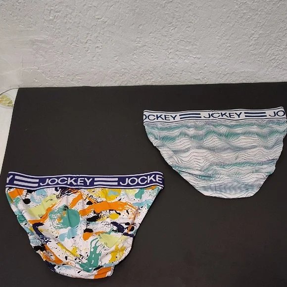 2 Pieces Jockey Microfiber Active Men’s Sport Brief Size Large  multicoloured - Picture 12 of 12